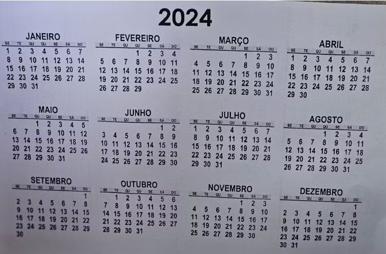 Maioria dos feriados em 2024 será em fins de semana; confira a lista