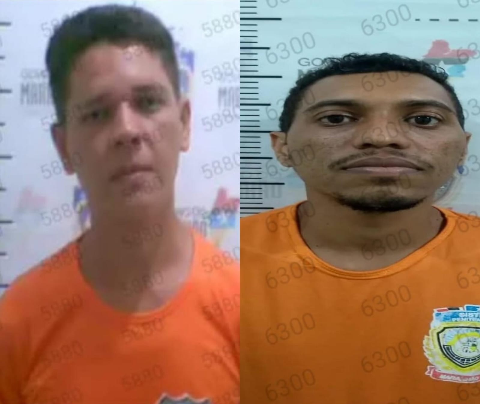 Magno Ferreira Carneiro, à esquerda, e Rafael da Silva Soares, à direita, os dois criminosos mortos em confronto policial