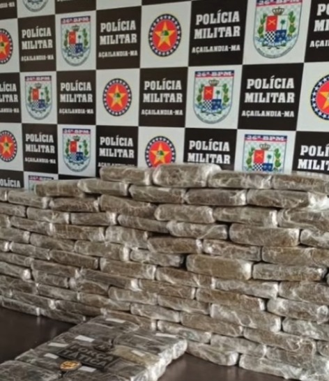 Operação conjunta da PM e PRF apreende mais de 100kg de maconha na Região Tocantina