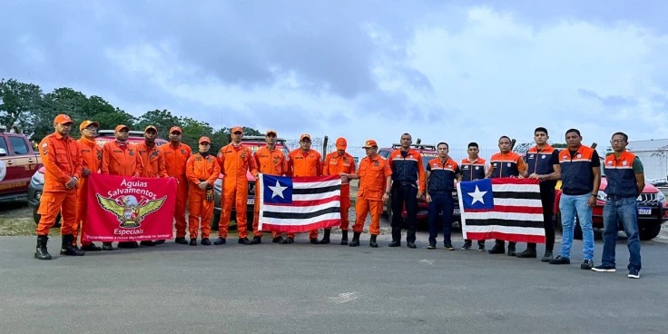 Bombeiros do Maranhão ajudam no resgate de vítimas das enchentes no Rio Grande do Sul